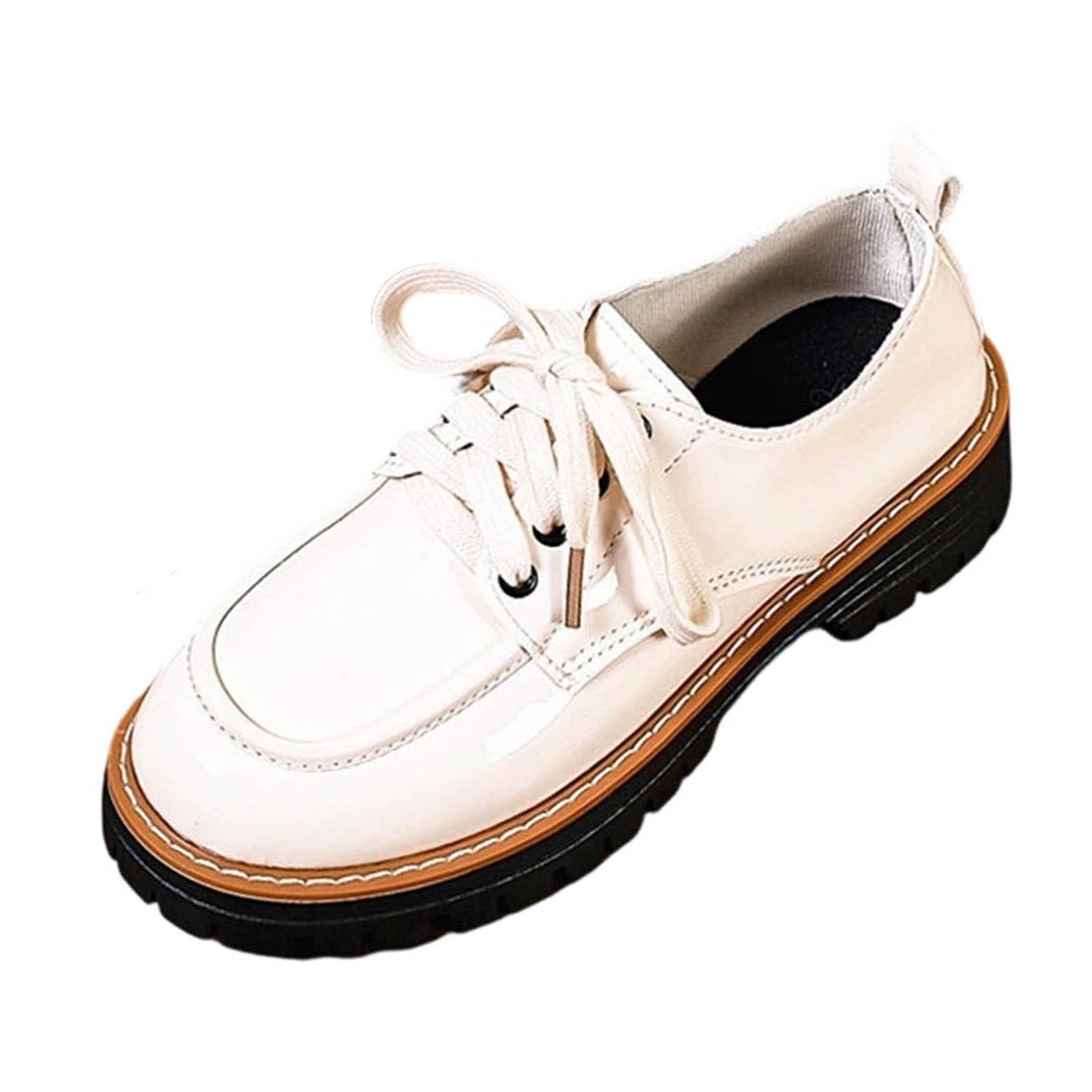 ladies beige dress shoes A-319 Fashion Casual Loafers Round Toe Closed Toe Low Heel British Style Comfortable Women Sassy Shortcake Lottie Lace NEW-JUL23 Color:Peony Shantung