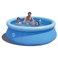 thumbnail image 2 of JLeisure Avenli 8' x 25" Prompt Set 2-3 Person Inflatable Outdoor Kids Swimming Pool, Blue, 2 of 7