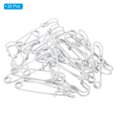 thumbnail image 3 of Uxcell Safety Pins 2.48 inch Large Metal Sewing Pins White 20Pcs, 3 of 5