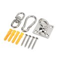 thumbnail image 4 of Swivel Swing Hangers, 551LB Load Capacity Anti Rust Firm Connection Swing Ceiling Mount Set  for Yoga Hammock, 4 of 8