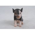 thumbnail image 2 of Hi-Line Gift Ltd Cochon Bébé Assis Brun Foncé, 6 Pouces, 2 of 4