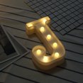 thumbnail image 1 of Vaidha Alphabet LED Letter Lights Light Up White Plastic Letters Standing Hanging J, 1 of 3