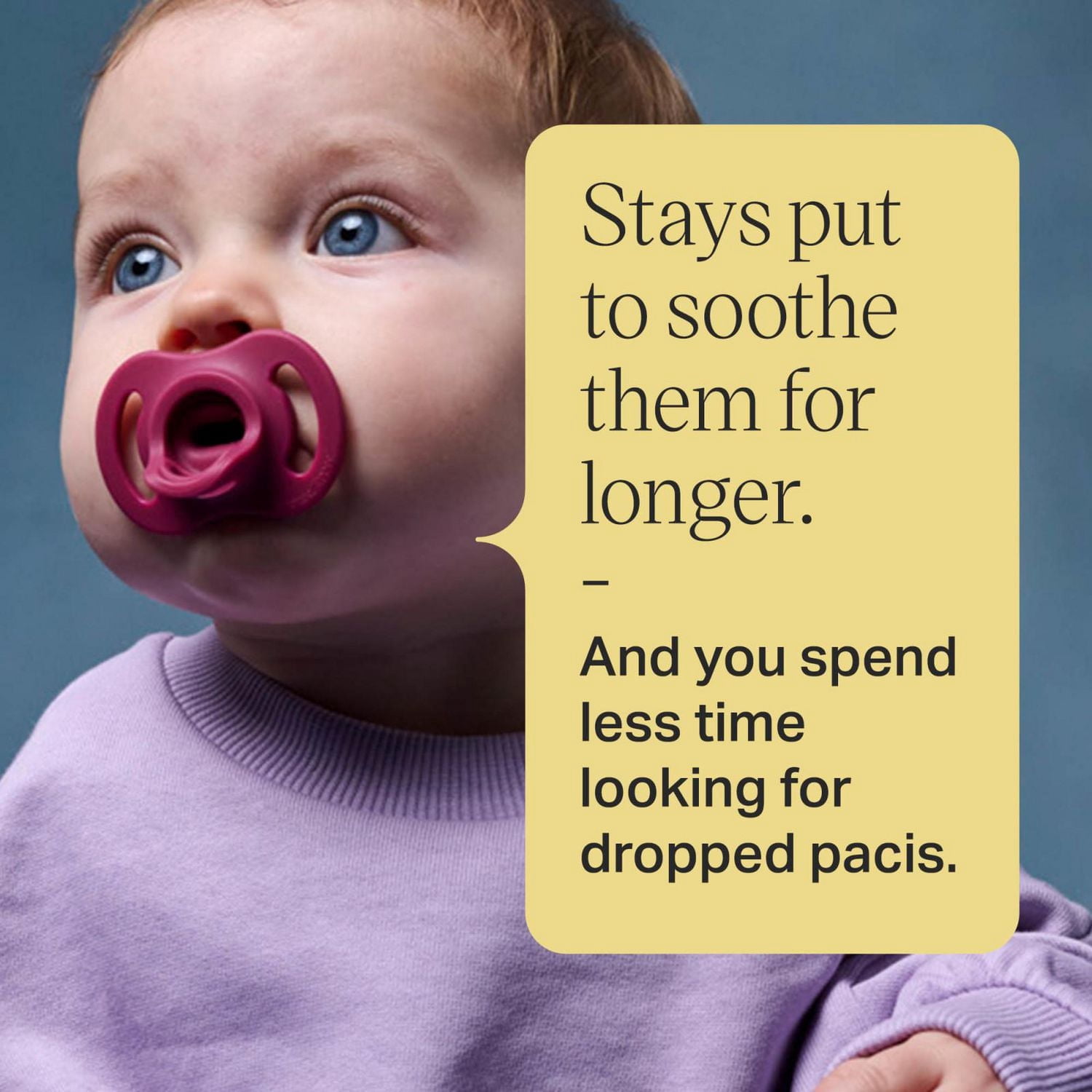 Sucette StayPut ultra-légère de Tommee Tippee, conception en silicone en une seule pièce, 18-36m, 2 paquets