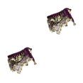 thumbnail image 1 of Thinsony Beautiful Belly Dance Waist Chain Intricate Dark Purple 2Set, 1 of 1