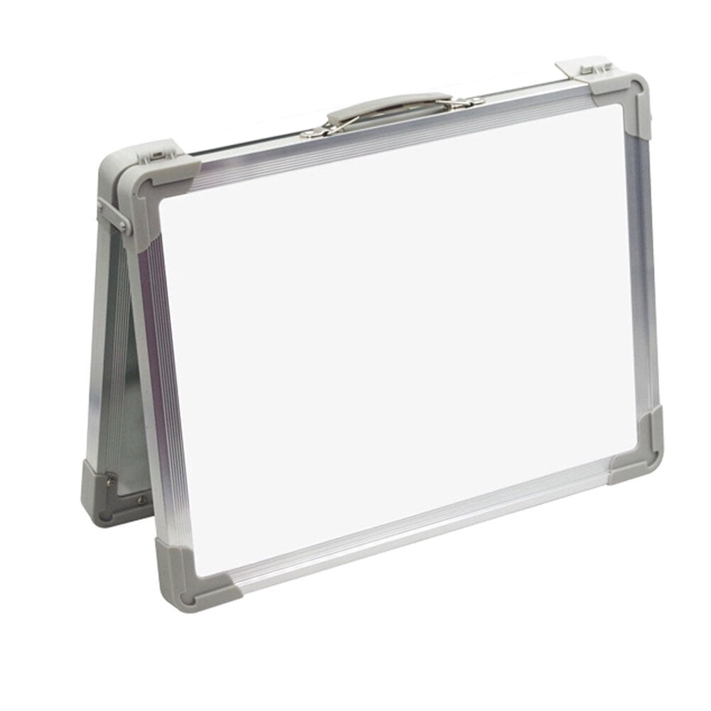 MesaSe Magnetic White Board Magnetic Portable White Board Double-sided Desktop Foldable Whiteboard Easel(15.75X11.81X7.87Inch)