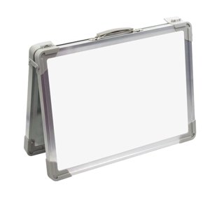 MesaSe Magnetic White Board Magnetic Portable White Board Double-sided Desktop Foldable Whiteboard Easel(15.75X11.81X7.87Inch)