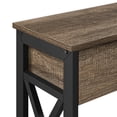 thumbnail image 4 of Yaheetech 2-Tier X-Design Console Table for Entryway Living Room, Taupe Wood, 4 of 9
