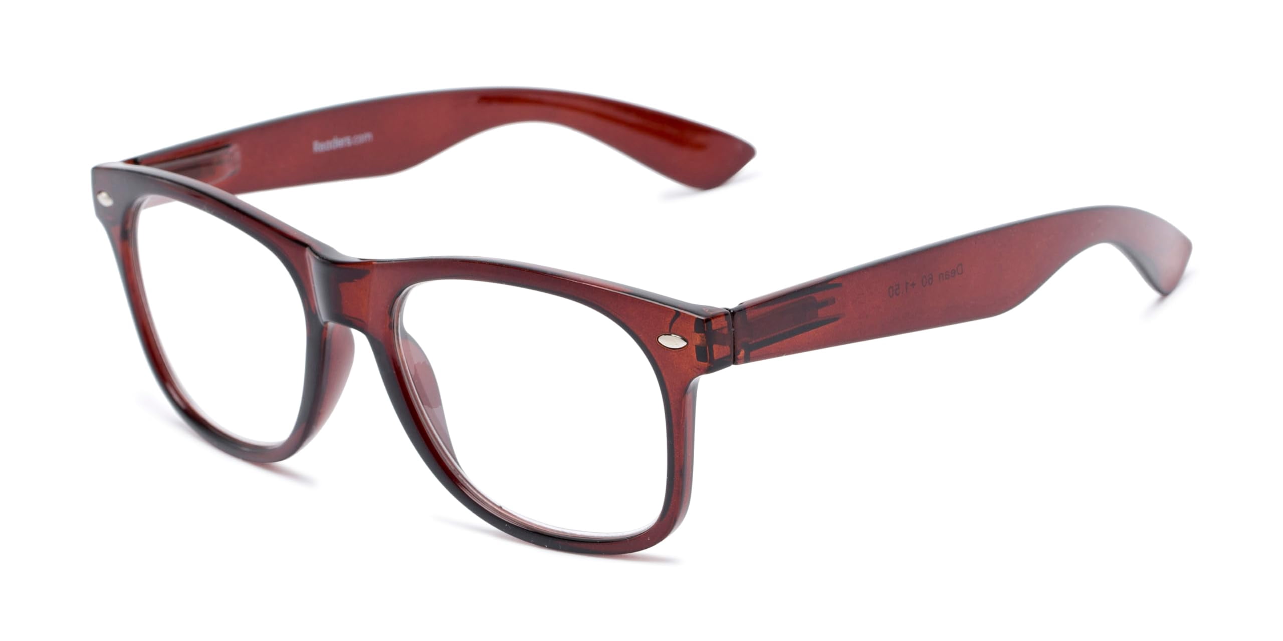 Readers.com Reading Glasses: The Dean square Style for Men and Women