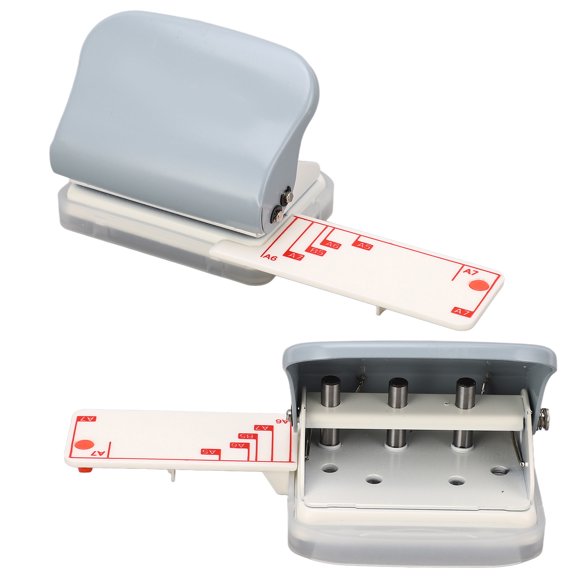 3 Hole Puncher, Collect Confetti 5 Sheet Capacity Robust Handheld Hole Puncher For Notebook