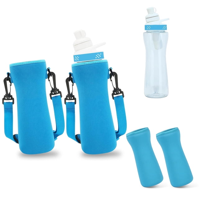 2Pcs Thermal Water Bottle Cover for Cirkul Neoprene Sleeve Stylish Designs Flavored Insulation Water Bottle Protector