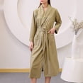 thumbnail image 2 of Timegard Robe de Nuit pour Femmes Grande Taille à Manches Longues Peignoirs Confortables avec Poches Ceinturée Mi-Longue, 2 of 4