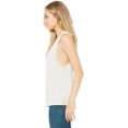 thumbnail image 2 of Bella Canvas Womens Flowy Scoop Blended Muscle Tank, L, Heather Dust, 2 of 3