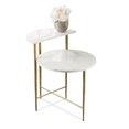 thumbnail image 1 of Steve Silver Patna White Marble Top Accent Table, 1 of 5