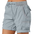 thumbnail image 1 of Shorts Cargo pour Femmes Shorts de Randonnée Confortables avec Poches Idéaux pour les Activités Extérieures d'Été, 1 of 3