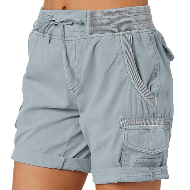 Shorts Cargo pour Femmes Shorts de Randonnée Confortables avec Poches Idéaux pour les Activités Extérieures d'Été