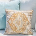 thumbnail image 5 of Yellow Boho Throw Pillow Covers Set of 2 Monaco Rug Carpet Double Sided Pattern Cotton Soft Pillow Case Cushion Cover Pillowcase for Garden Couch Sofa Bed Decorative 18x18 inch, 5 of 5