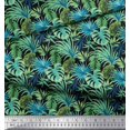 thumbnail image 2 of Soimoi Polyester Crepe Fabric Tropical Leaves Print Fabric by Yard 42 Inch Wide, 2 of 5