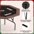 thumbnail image 4 of Royalbelle Professional Foldable Octagon Poker Table for 8 Players, Black Felt, 4 of 8