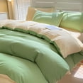thumbnail image 4 of Bedding Duvet Cover Sets,4pc Bedding Duvet Cover Sets,Comfy Simple Style Soft Breathable Textured Durable Linen Feel Bedding for All Seasons Queen Size,Solid Bed Sheet Duvet Cover and Pillowcases, 4 of 9