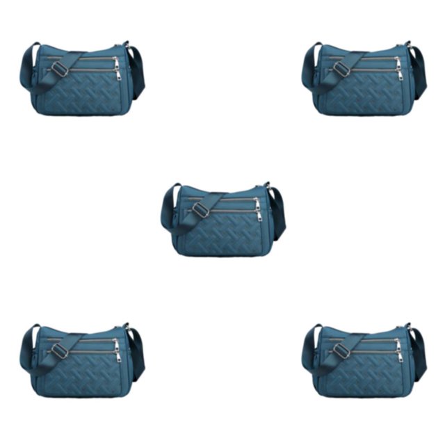 Youkk Stay Organized With Multipurpose Messenger Bag Large Capacity Crossbody Bag blue 5Set
