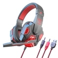 thumbnail image 2 of Cagogo under $5 Gaming Headset, Gaming Headset Wired With Microphone,LED Lighting Stereo Over Ear Headphones,Low Latency Computer Gaming Audio,Noise Cancelling Retractable Mic, 2 of 4