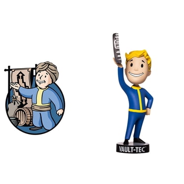 5,9 Po Marchandises Fallout - Objets de Collection Fallout Vault Boy Bobblehead, Figurines d'Action Fallout Cadeau d'Anniversaire pour Garçons et Filles