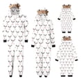 thumbnail image 2 of Kid Kids Matching Romper Print Long Sleeve Jumpsuit for Family Holiday Wear,Matching Pajamas, 2 of 6