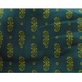 thumbnail image 4 of oneOone Georgette Viscose Fabric Circle|Leaves & Paisley Block Print Fabric BTY 42 Inch Wide, 4 of 4