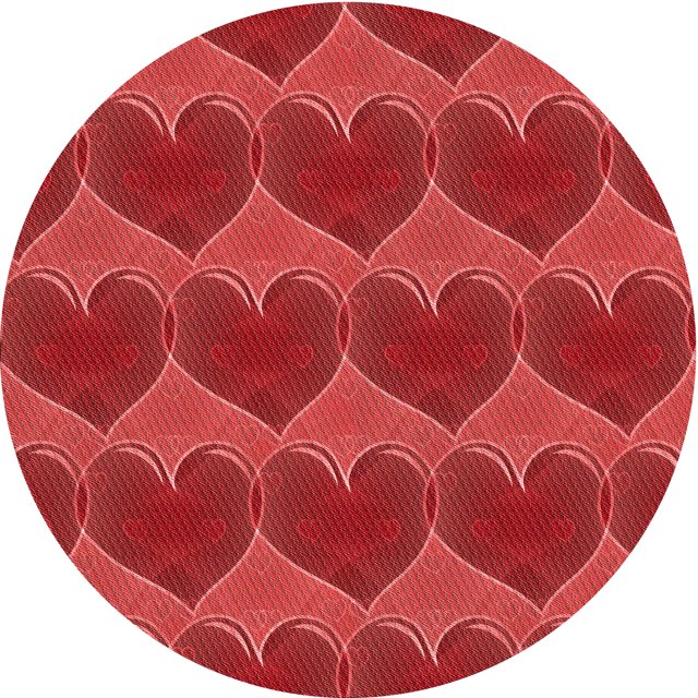Ahgly Company Tapis d'Intérieur Ronds Transitionnels Rouges Lavables à la Machine, 5 Pieds Rond