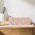 thumbnail image 1 of Xihbxyly Réveil Visage Blanc Frais Style Horloge de Chambre Réveil Étudiant Affichage de la Date et de la Température Trois Réglages de Luminosité Réglables Convient pour l'École le Bureau les Fournitures de Voyage Économies, 1 of 7