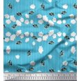 thumbnail image 1 of Soimoi Rayon Tissu Rayé & Tissu Imprimé Artistique Floral par la Cour 42 Pouces de Large, 1 of 3
