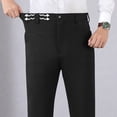 thumbnail image 4 of Chbgutlmr Dress Pants for Men Plus Size High Waist Button Lightweight Suit Pants Work Business Trousers, 4 of 6