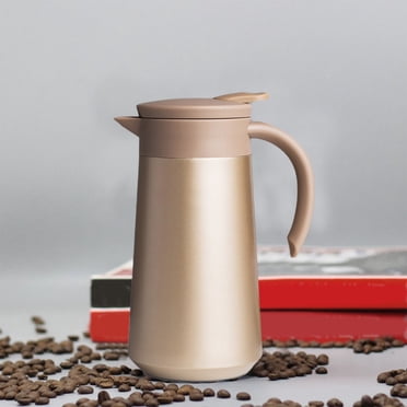 Mocha Bouilloire Isotherme 304 en Acier Inoxydable pour la Maison, Mini Bouillotte pour Bébé, Bouteille d'Eau Chaude, Petite Capacité, Cafetière/ Essentiels pour la Maison