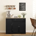 thumbnail image 2 of Buffet Bahut de 41 Pouces avec Tiroir de Rangement, Tablette Ajustable, Noir, 2 of 10
