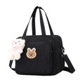 thumbnail image 2 of Xuanheng Sac à Couches Compartiment Sac à Main Réutilisable Sac de Maquillage Élégant pour Maman Sac de Rangement Noir, 2 of 8