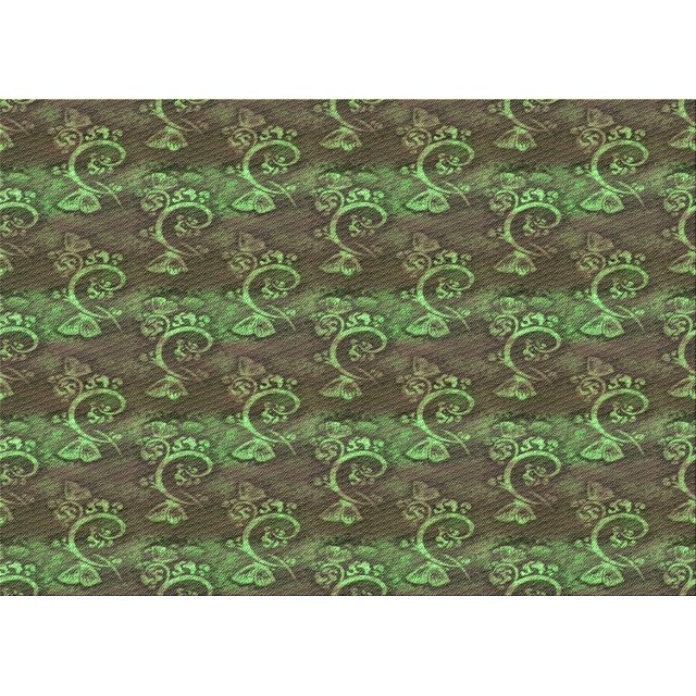 Ahgly Company Tapis Rectangulaire Lavable en Machine Intérieur Transitionnel Vert Oignon, 4 Pieds x 6 Pieds