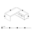 thumbnail image 4 of Bestar Pro-Linea Bureau en L, 4 of 4