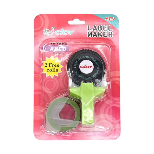 Kctiaxy Labeling Machine Mini Manual Label Machine C101 Embossing Machine Engraving Machine Hand Tent Decorative Tape Paper Kitchen Appliances