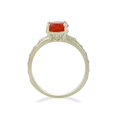 thumbnail image 2 of 1ct Mexican Fire Opal Vintage Ring 14k Yellow Gold, 2 of 4