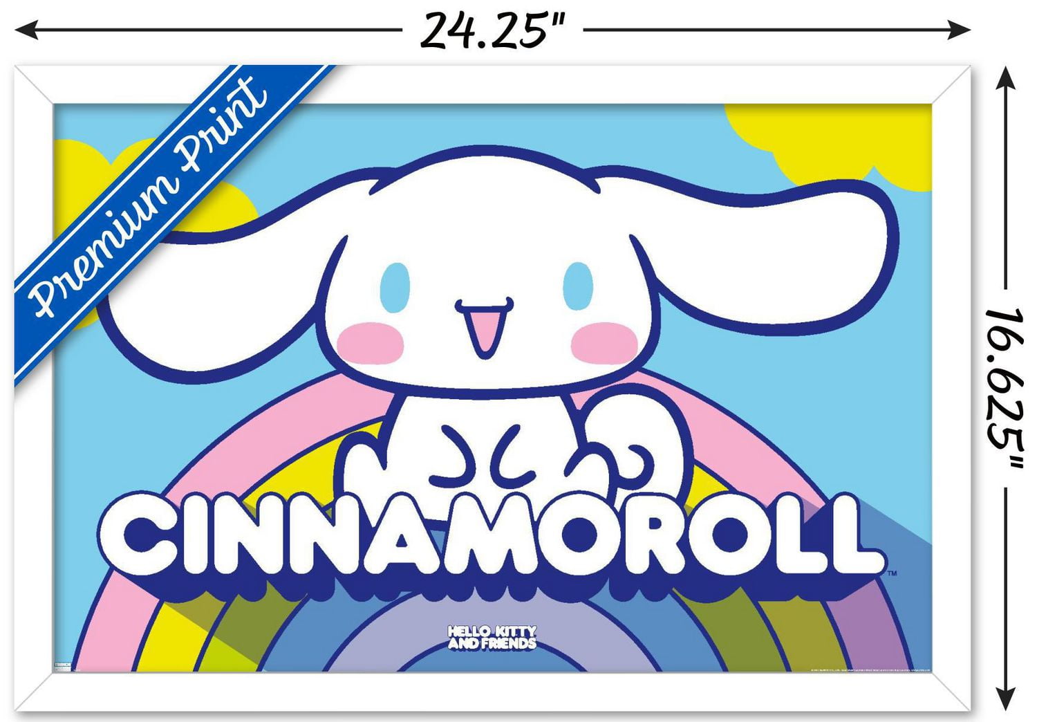 Hello Kitty and Friends: 22 Over The Rainbow - Cinnamoroll Wall Poster