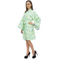thumbnail image 4 of Bimba Robe de Demoiselle d'Honneur en Popeline de Coton Imprimé Feuilles pour Femmes - 28, 4 of 5