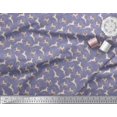 thumbnail image 2 of Soimoi Poly Georgette Fabric Leaves & Reindeer Animal Fabric Prints By Yard 52 Inch Wide, 2 of 3