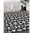 thumbnail image 3 of Ahgly Company Machine Washable Indoor Rectangle Transitional Midnight Gray Area Rugs, 2' x 4', 3 of 7