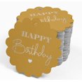 thumbnail image 4 of Inkdotpot Pack Of 100 Real Silver Foil Paper Tags Happy Birthday Favor Hang Tags, 4 of 6