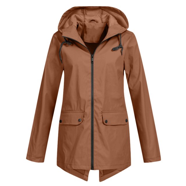Birdeem Veste Décontractée pour Femmes, Extérieure, Grande Taille, à Capuche, Coupe-Vent, Ample