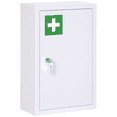thumbnail image 1 of Kleankin Armoire à Pharmacie Murale avec Serrure, Blanc, 1 of 10
