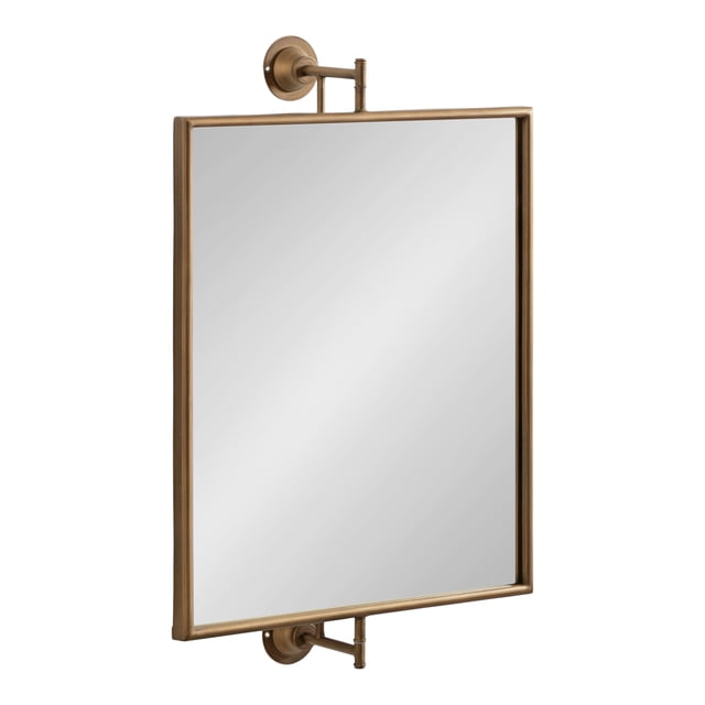 Kate and Laurel Darbridge Miroir Pivotant Rectangulaire, Or 20x31