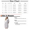 thumbnail image 3 of Robe d'Été pour Femmes en Coton et Lin Uni à Manches Courtes, Boutonnée, Col Ras du Cou, Robe Décontractée Plissée, Ample et Fluide, Robe de Plage avec Poches, 3 of 7