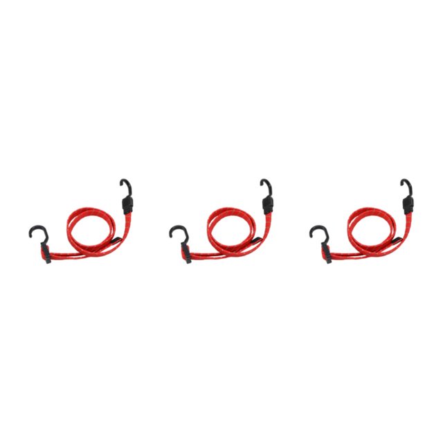 Dalazy Adjustable Luggage Strap - Durable And Secure For All Travel Needs Reliable Elastic Straps With Hook Reflective red 120cm 3Set