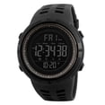 thumbnail image 2 of serony 1251 Mens Digital Sports Watch Waterproof Stopwatch Countdown Black Coffee, 2 of 5